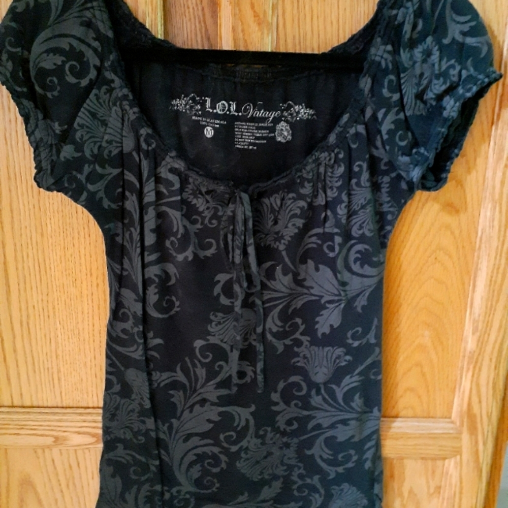 Black & Gray summer top